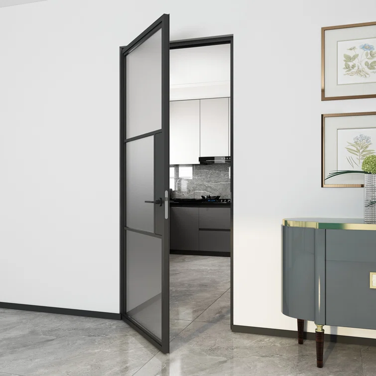 JUBEST+Glass+and+Metal+Frame+Glass+Hollow+Swing+Door+Interior+Standard+Door (2)