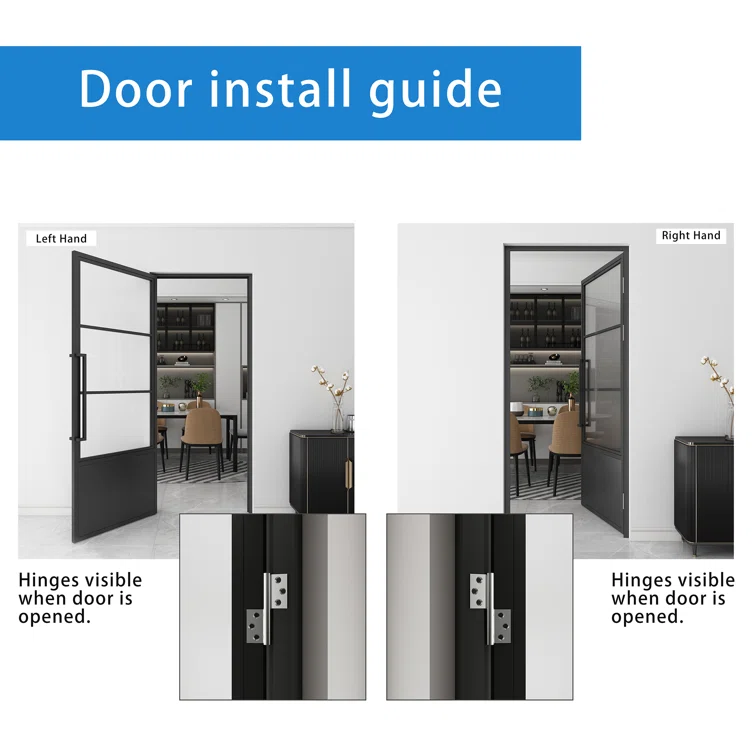 JUBEST+Glass+and+Metal+Frame+Glass+Hollow+Swing+Door+Interior+Standard+Door (3)