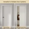 30x80+in.+1+Panel+Shaker+Style+White+Primed+Hollow+Core+Composite+Interior+Molded+Door+Slab-121872294